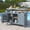 Grey Blue + Fir Wood + Stainless Steel+3, variant on Outdoor Kitchen Island Rolling Bar Cart Solid Wood Stainless Steel Top Dark Brown