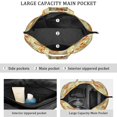 thumbnail image 2 of Large Capacity Travel Tote Bag Featuring Pizza Foodie Prints Lightweight Weekender Bag with Cartoon Fun Pizza Party Designs, Perfect for Gifts Weekend Getaways, 2 of 5