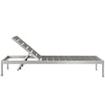 thumbnail image 3 of Pemberly Row 2-Piece Modern Aluminum Outdoor Set in Gray/Silver, 3 of 6