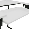 thumbnail image 5 of Sew Ready Dart Sewing Machine Table with Folding Top and Adjustable Platform, Black/White, 5 of 5