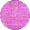 thumbnail image 1 of Ahgly Company Indoor Round Abstract Pink Contemporary Area Rugs, 8' Round, 1 of 4