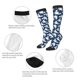 thumbnail image 3 of Fotbe Shark Calcetas Divertidas Estampadas para Hombre y Mujer, Calcetas de Algodón hasta la Rodilla para Caminar, Correr, Enfermería y Embarazo, 3 of 6