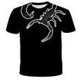 thumbnail image 1 of 2022 Children's New Short Sleeve Scorpion 3D Printed T-Shirt Fashion Personality Carnivorous Unisex Casual Round Neck Pullover10T Gong Bohan LED, 1 of 1