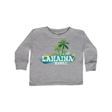 

Inktastic Lahaina Hawaii Tropical Vacation Gift Toddler Boy or Toddler Girl Long Sleeve T-Shirt