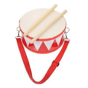 1 Set of Orff Percussion Instrument Children's Toy Two-sided Snare Drum