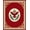 Red, Pattern 4, variant on ODIKA 4'x6' Machine Washable Non-Slip Area Rug, Fleur De Interlocking Inspired High Traffic Rug, Blue, 406581