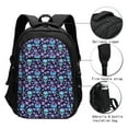 thumbnail image 3 of Balery Funny Skull Flower Mochila con carga USB para hombre y mujer - Mochila impermeable y antirrobo para portátil con puerto USB para viajes, trabajo, estudios y universidad, 3 of 7