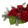 thumbnail image 2 of Nearly Natural 4876 Triple Hortensia Rouge Candélabre, 2 of 3