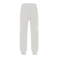 thumbnail image 7 of XuJwPNcy Men's Sweatpants with Pockets Elastic Waist Cotton Joggers Active Athletic Workout Cargo Pants Running Outfit(White,X-Large), 7 of 7