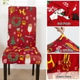 thumbnail image 3 of Eurhowing Christmas Chair Covers Set of 6, Stretchable Spandex Dining Chair Slipcovers, Washable Xmas Chair Protectors for Holiday Party, Kitchen, Restaurant Decor, 3 of 7