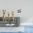 thumbnail image 2 of Figura decorativa de familia de conejos, estatua de animal, adorno de escritorio, centro de mesa, pieza de colección, arte, caballo, vitrina, estanter, 2 of 8