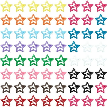 64 Pcs Small Star Snap Hair Clips for Women Girl,Cute Hair Barrettes for Women Fine Thin Hair Accessories (Mix-colors)