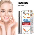 thumbnail image 1 of Fiudx Artículos en oferta con ofertas flash Crema para ojos VC para aclarar ojeras, líneas finas y bolsas debajo de los ojos, masaje con bola rodante, crema iluminada y real firmante para ojos VC, 1 of 7