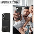 thumbnail image 4 of Compatible with Samsung Galaxy S24 Wallet Case with RFID Blocking Card Slots Buckle Flip PU Leather Shockproof Protective Phone Cover for Galaxy S24 5G Case Wallet(Black-6.2 inch), 4 of 14