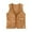 Coffee, variant on Toddler Casual Jacket, Kids Fall Sleeveless Coat, Toddler Corduroy Western Style Pointed Collar Yoke Comfortable Casual Soft Lightweight Outerwear Jacket Coffee, 5-6 Years