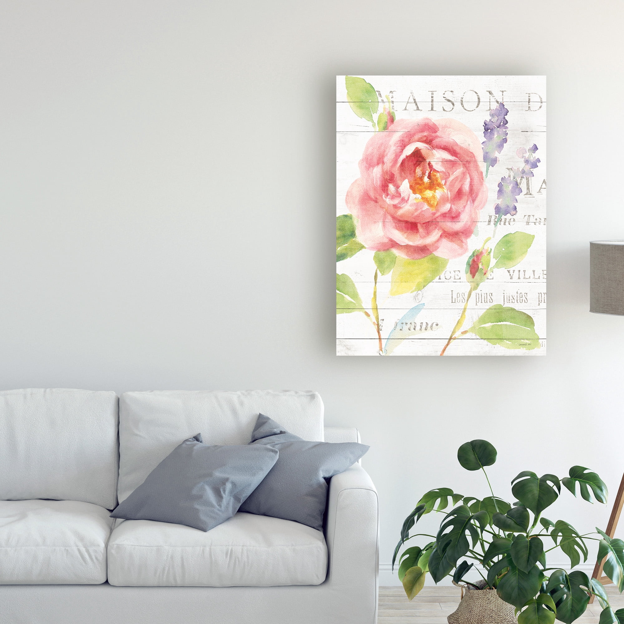 Maison Des Fleurs III' Canvas Art by Danhui Nai