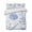 CornFlowerBlue, variant on Quilts King Size, Hydrangea Leaves Soft Comforter Bedding Set for Bed, Blue Striped Botanical Floral Lightweight Quilted Bedspread with Pillow Cover(2 Pieces) for All Season, 96x106 Inch