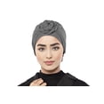 thumbnail image 4 of Masumi Asha Gorro de Quimio para Mujer con Pérdida de Cabello Turbante de Algodón Pañuelo para la Cabeza Envolvente para Mujer (Gris), 4 of 4