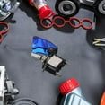 thumbnail image 4 of Luxshiny LED Indicator Light Toggle Switch Plate Cover Blue Plastic 1Set for Car Enthusiasts, 4 of 6