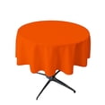 thumbnail image 2 of LA Linen TCpop51R-OrangeP48 Nappe en Popeline de Polyester, Orange - 51 Po. Ronde, 2 of 2