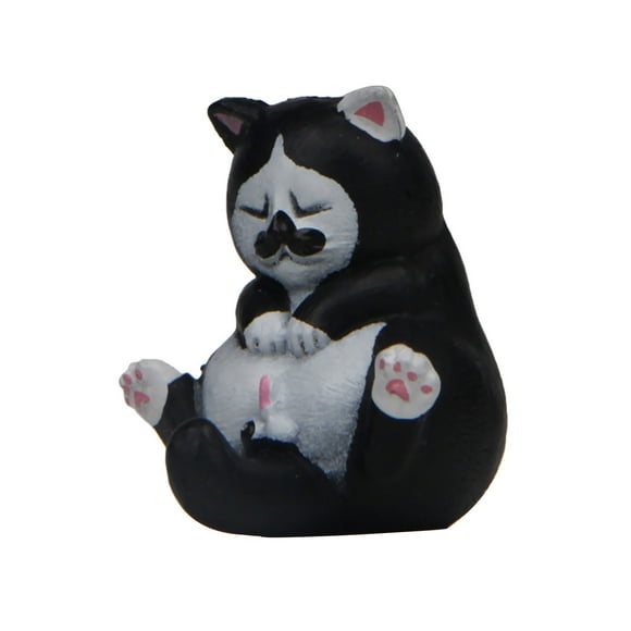 Likthione 50% off Clear!Self-healing Warm Cats Round And Simple Sitting Posture Can't Wake Up Cats Ornaments