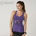 thumbnail image 2 of Women's Sleeping Beauty Maleficent Castle  Racerback Tank Top Purple Heather Small, 2 of 9