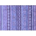 thumbnail image 1 of Ahgly Company Machine Washable Indoor Rectangle Abstract Blue Modern Area Rugs, 3' x 5', 1 of 4