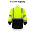 thumbnail image 1 of Radyan 2-Tones Mesh Reflective Long Sleeve Safety T-Shirt - 12 Pack, 100% Polyester, Size: Adult, 1 of 5