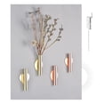 thumbnail image 5 of 2 Pcs Wall Vases for Flowers Decorations Wall Mounted Metal Flower Vase Holder Small Gold Vase for Flowers Art Deco Wall Pocket Mount Flower Display Home Decor Holder, Gold, 5 of 7