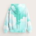 thumbnail image 4 of XXWXYD Girls Tie Dye Oversized Hoodie Pullover Sweatshirt Long Sleeve Trendy Cute 𝖯reppy Style Comfortable Cozy Fall Winter Casual Top for 2-14 Years, 4 of 7