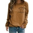 thumbnail image 2 of Womens Sweaters For Women Halloween Season Embroidered Crewneck Sweatshirt Fall Long Sleeve Pullover Tops Soft Comfortable Polyester Casual Daily Wear Xl Fall Sweaters For Women, 2 of 4