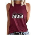 thumbnail image 2 of Meichang Soccer Mom Tank Tops for Women High Neck Tank Top Sleeveless Soccer Game Day Shirts Funny Mothers Day Tank Tops, 2 of 4