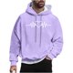 thumbnail image 2 of Sudadera con capucha para hombre, estilo casual, con cuello redondo, estampado, manga larga, blusa de poliéster, 2 of 5