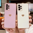 thumbnail image 5 of Compatible with Samsung Galaxy A23 6.6" Phone Case Plating Gold Cute Heart Cover with Camera Protection Soft Silicone Shockproof Bumper for Samsung Galaxy A23 4g/5g Universal (Purple), 5 of 10