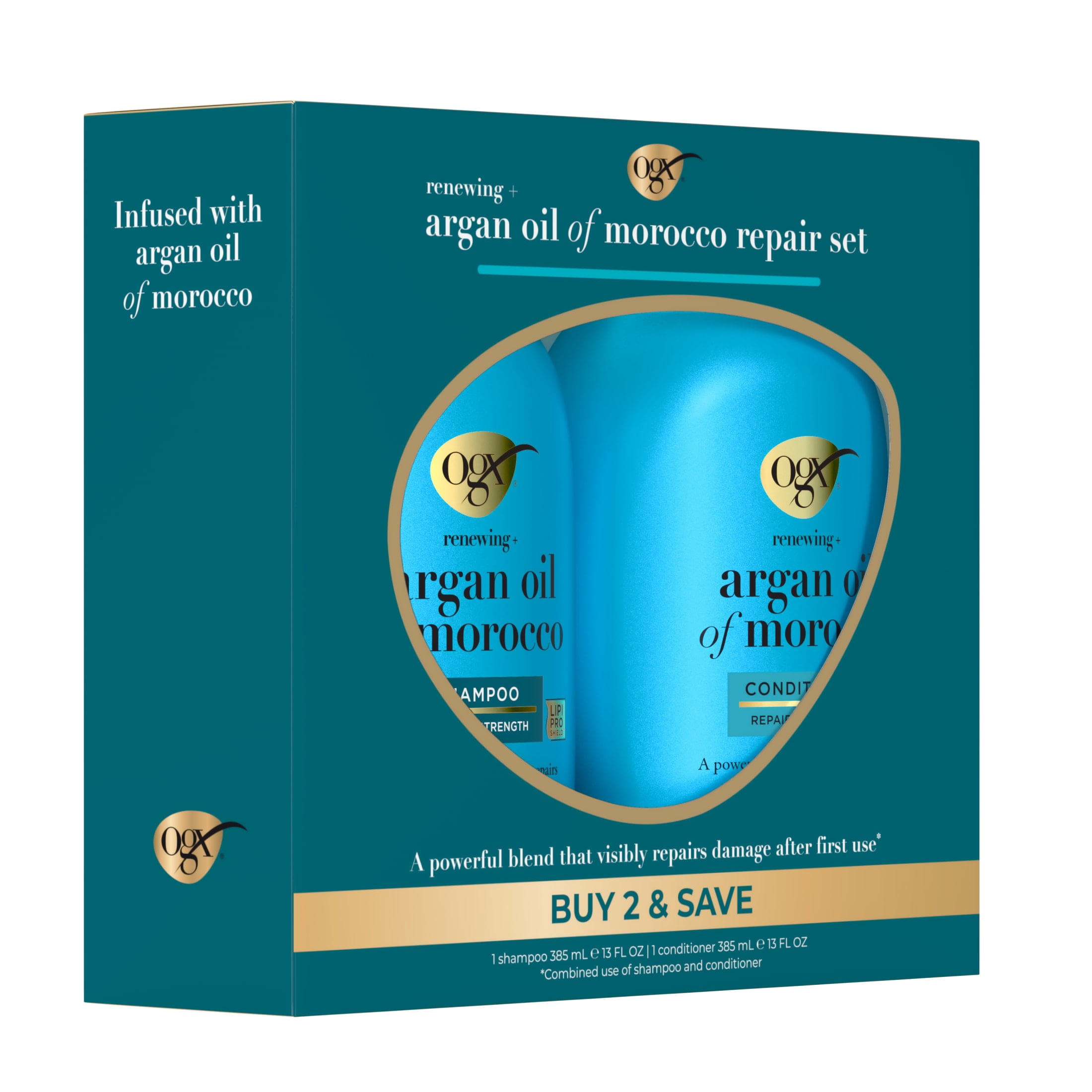 OGX Renewing+ Argan Oil of Morocco Shampoo & Conditioner Set, 2 x 13 fl. oz