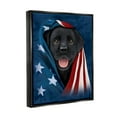 thumbnail image 4 of Stupell Industries Labrador & American Flag Animals & Insects Painting Black Floater Framed Canvas Art Print Wall Art, 25 x 31, 4 of 10