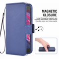 thumbnail image 4 of Case Compatible with Motorola Moto X4 - Artificial Leather Wallet Case with Card Slots Stand In Blue, 4 of 6