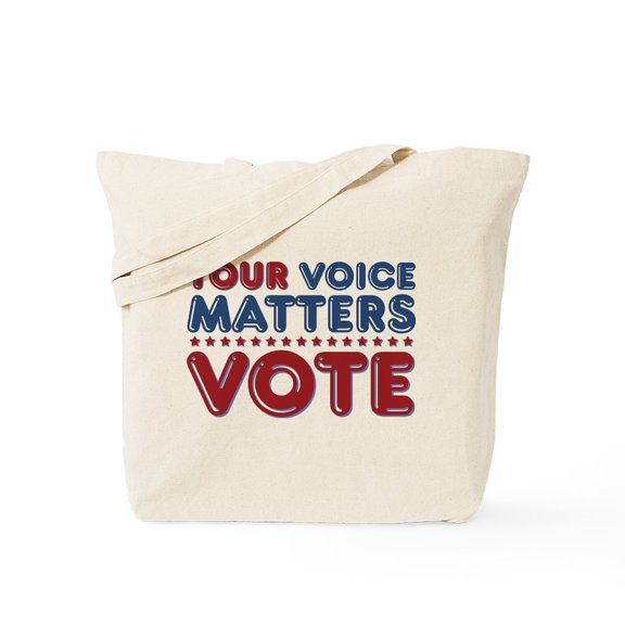 CafePress - Your Voice Matters Tote Bag - Unisex Canvas Tote Bag, Beige, 1-Piece