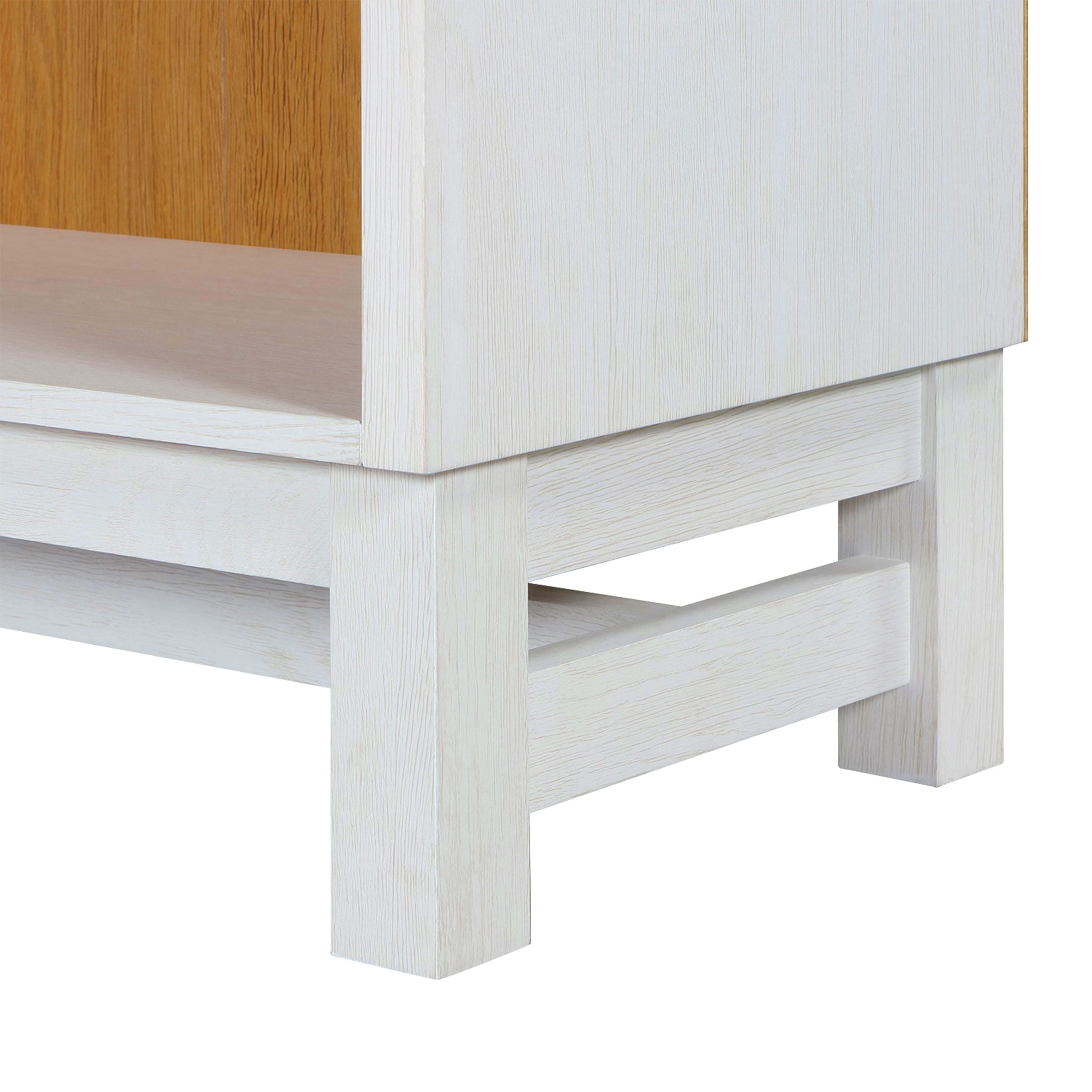 Better Homes & Gardens Juliet Open Arch Bookcase, White and Light Honey