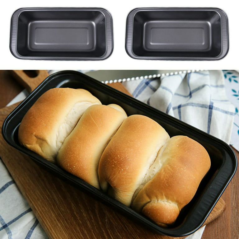 Topekada Loaf Pans for Baking,Set of 2,10*5.1*6.3 in,Baking Pan for  Bread,Easy to Clean Perfectly for Making Loaf,Bread,Cheese Cake and Etc