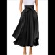 thumbnail image 1 of Vestido Bohemio, Elegante, Informal, de Cintura Alta y Estilo Irregular con Bolsillos para Mujer Negro XL, 1 of 9