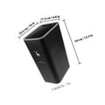 thumbnail image 2 of WEUVEB Trash Can Black Plastic 90 Degree Lid Opening Kitchen 1Pack, 2 of 8
