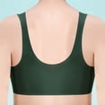 thumbnail image 4 of Lencería sin costuras de malla para mujer: camiseta deportiva sexy para yoga, con fruncido y soporte en la espalda, tirantes ajustables, material de nailon y spandex. Nota: consulte la tabla de tal, 4 of 5