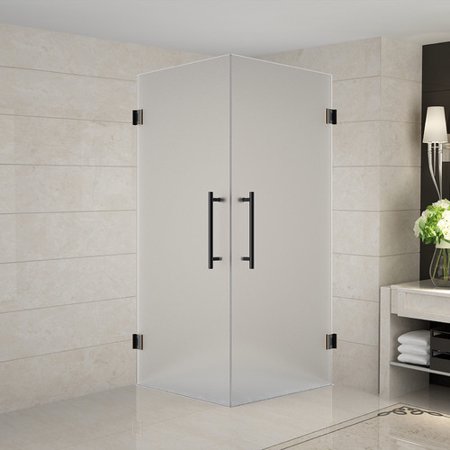Aston 36 X 72 Hinged Frameless Shower Door Walmart Com