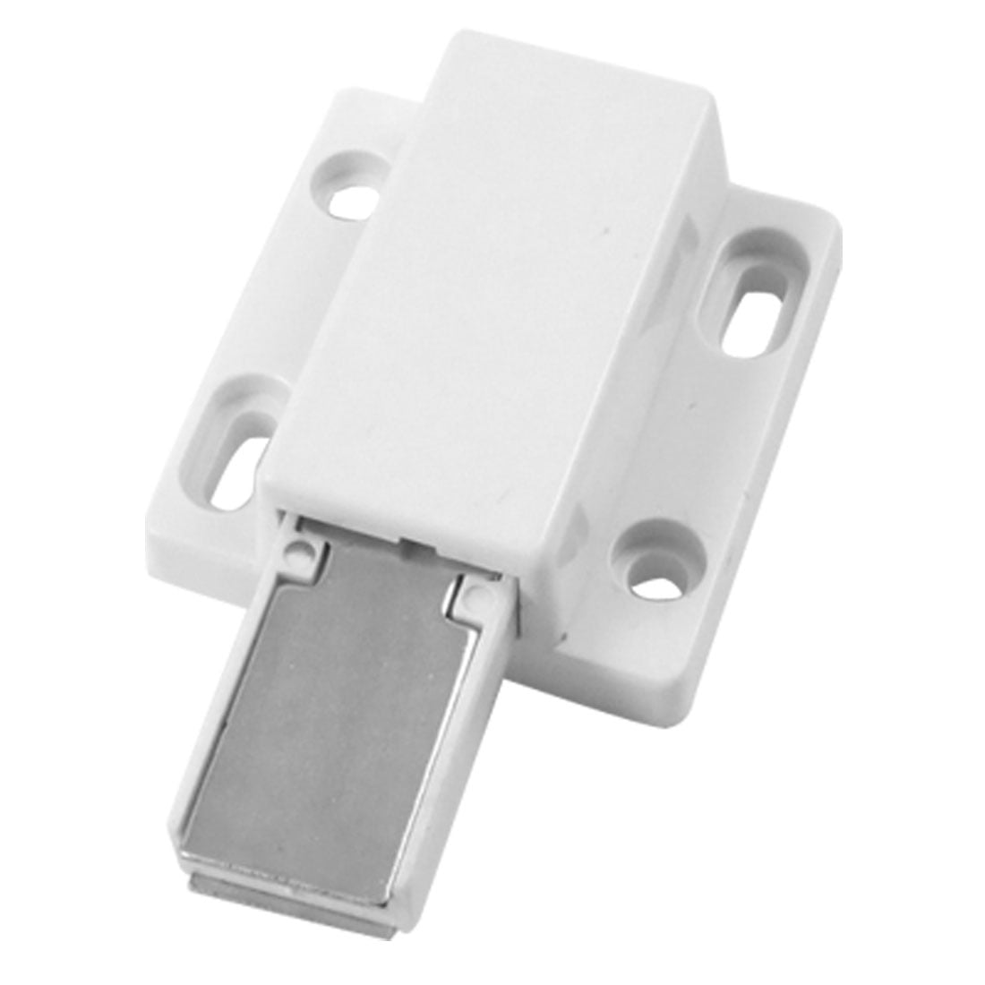 Unique Bargains Cupboard Door Hardware White Catch Latch