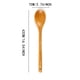 thumbnail image 3 of Cuchara de madera de 16,5 pulgadas con mango largo para cocinar y remover, utensilio de cocina, 3 of 8