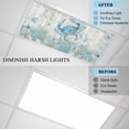 thumbnail image 4 of 4 Pack Blue Teal Crab Coastal Fluorescent Light Covers for Ceiling Lights Summer Beach Ocean Nautical Coral Magnetic Ceiling Light Covers Overhead Light Filters for Office Classroom Home, 4 of 9