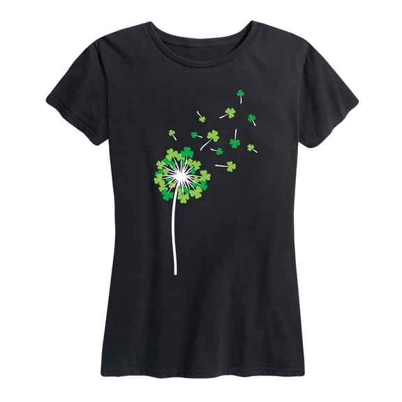 Instant Message - Shamrock Dandelion Short Sleeve Graphic T-Shirt