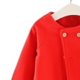 thumbnail image 4 of BULLPIANO Toddler Baby Girl Fall Woolen Coats Snowsuit Solid Long Sleeve Button Jacket Outwear for 0-4 Years, 4 of 12