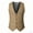 Khaki, variant on Men's Dress Vest Suit Waistcoat formal Business Slim Fit V-neck Sleeveless Tuxedo Jacket White XL(XL)
